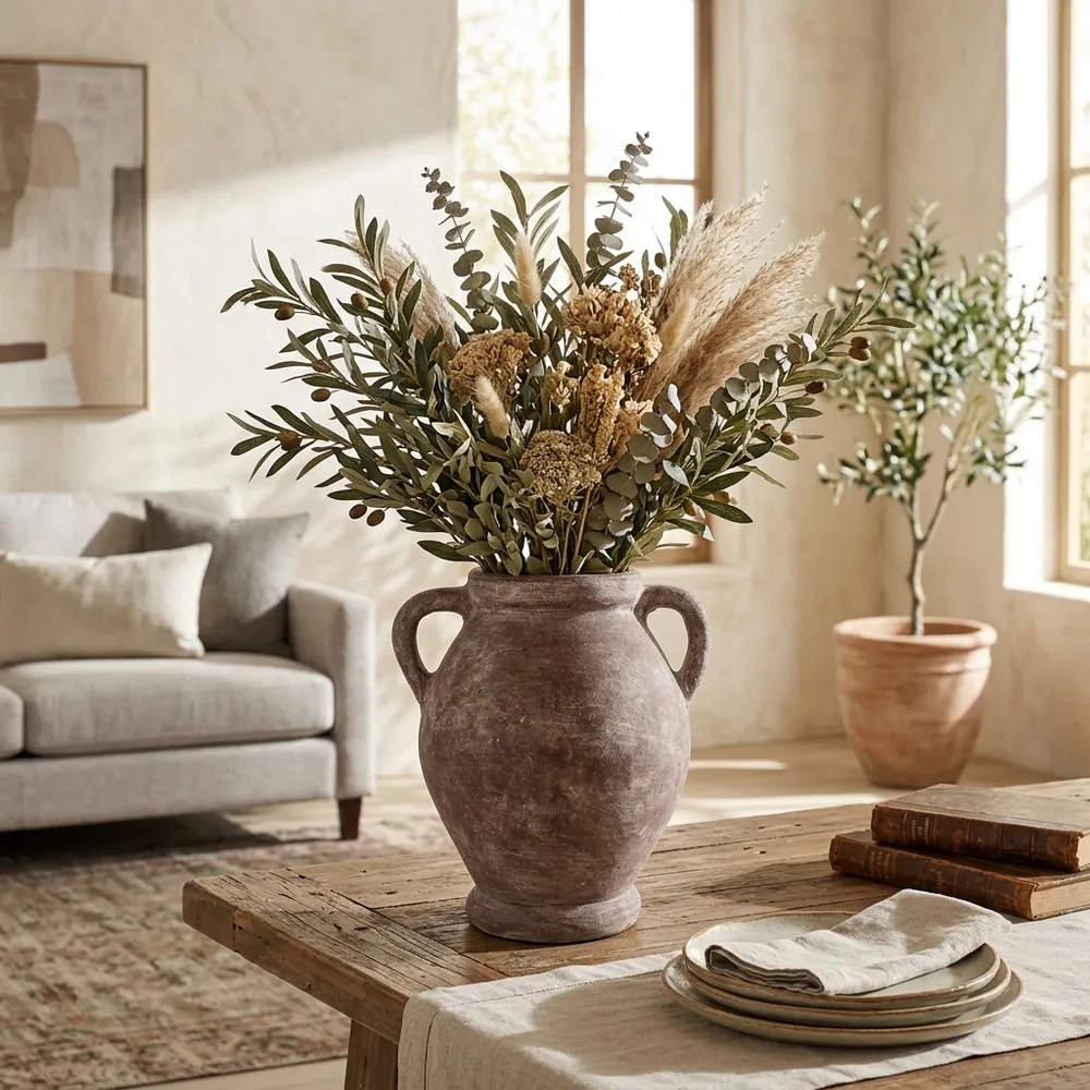 CHILTONLAND GREEN VASE 13 (IN)