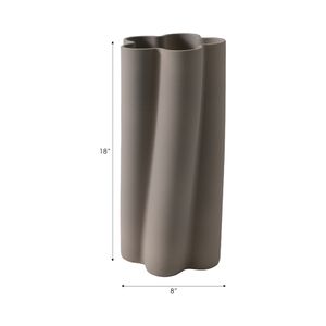 HOPEBEACH GRAY VASE 18 (IN) 9