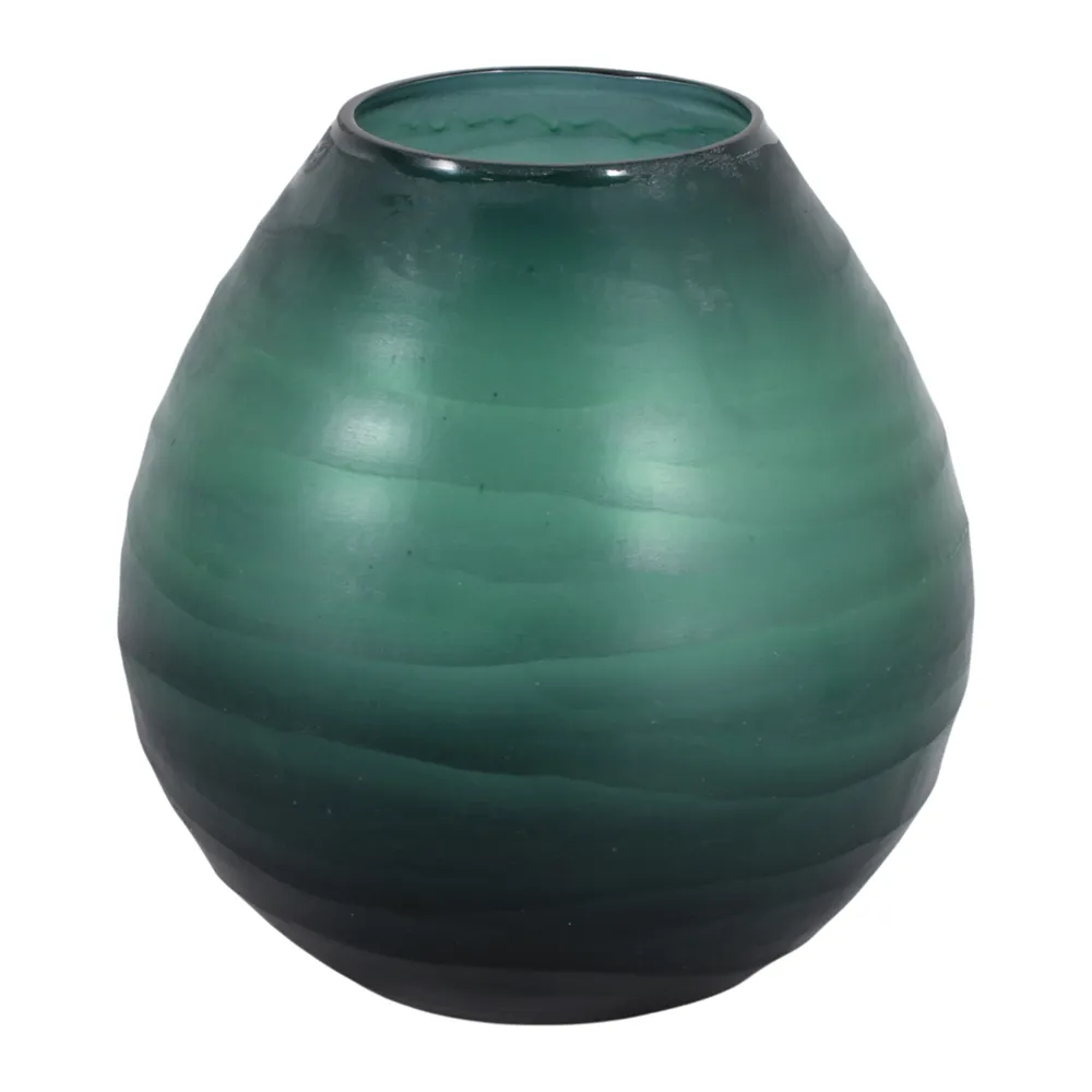 VERAROSE BLUE GLASS VASE 8 (IN)