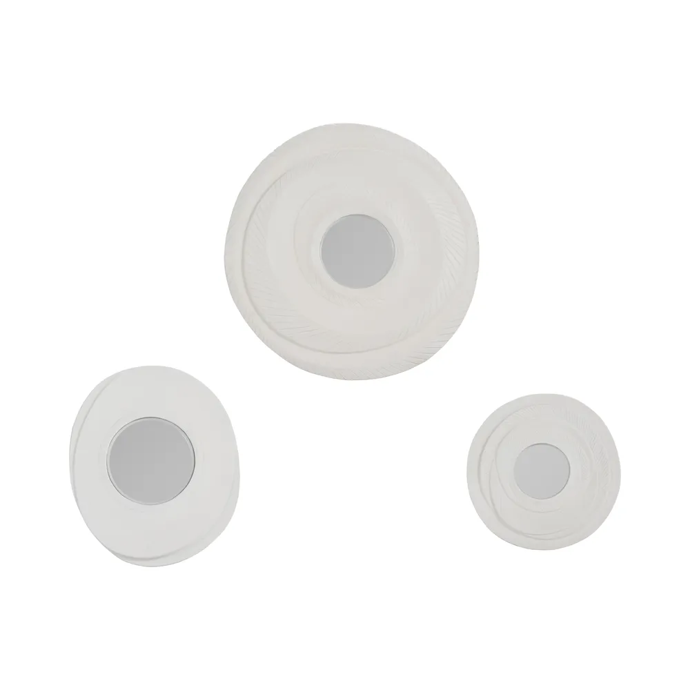 DALETON SET OF 3 GRAY MIRRORS 25 (IN)