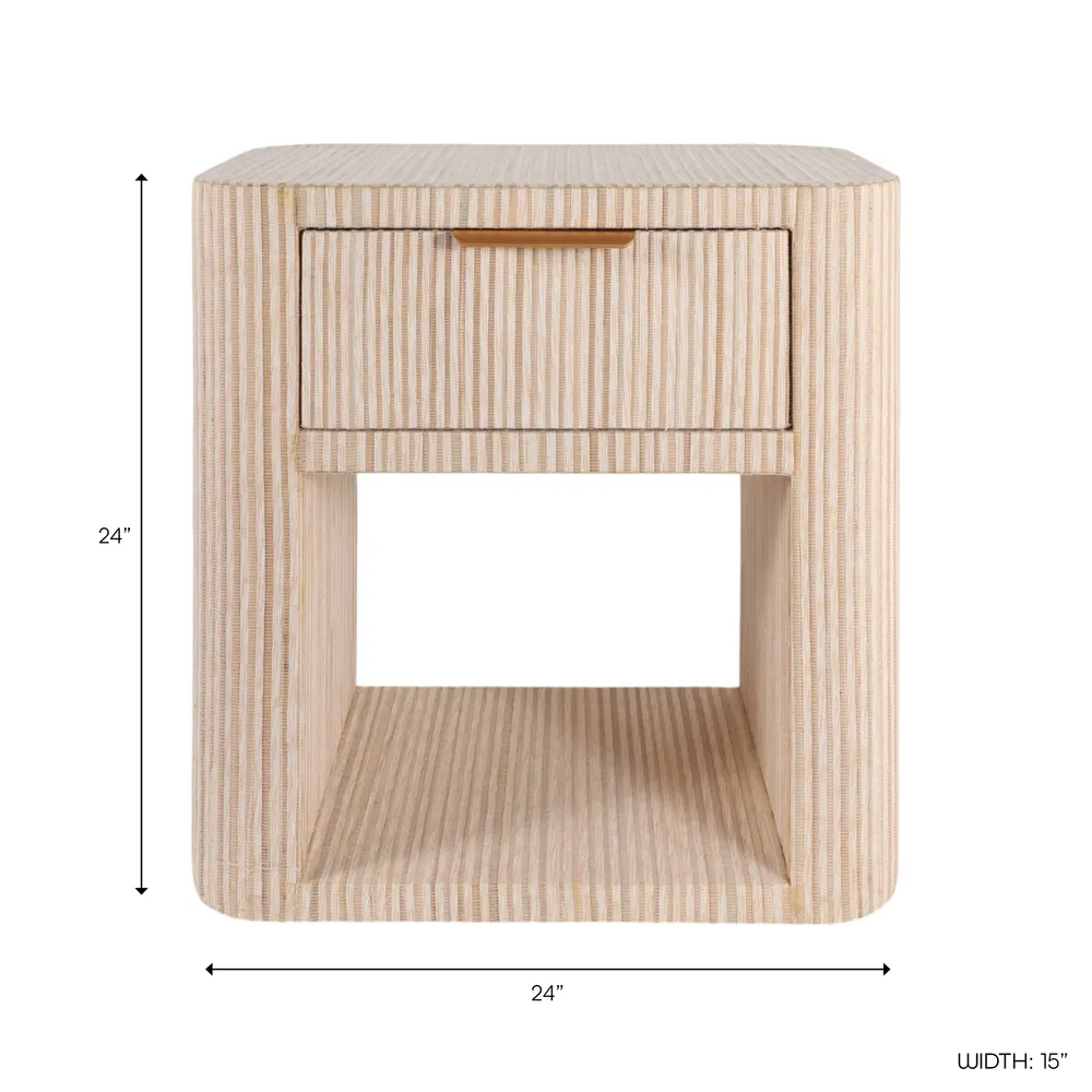 DUNCANMORE IVORY TABLE 24 (IN)