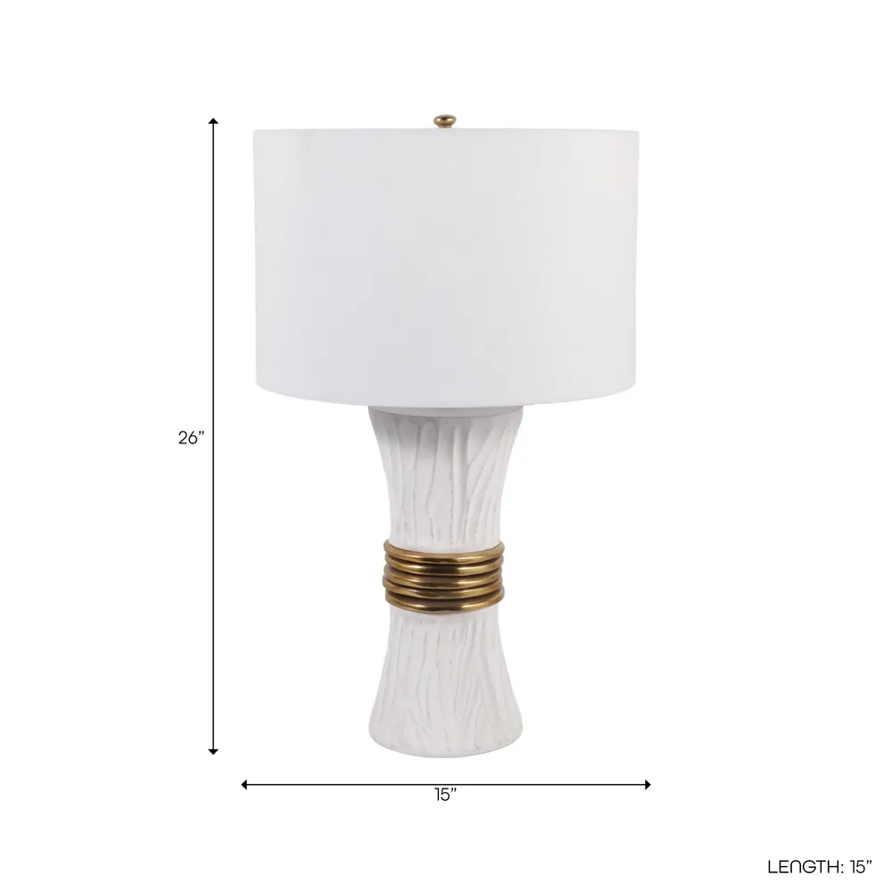 CASEYCROSS WHITE LAMP 26 (IN)