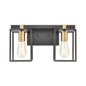 Cloe 16'' Wide 2-Light Vanity Light - Matte Black 2