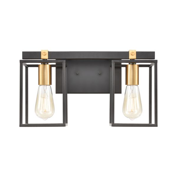 Cloe 16'' Wide 2-Light Vanity Light - Matte Black