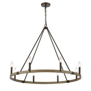 Transitions 36'' Wide 8-Light Chandelier - Oil Rubbed Bronze 1