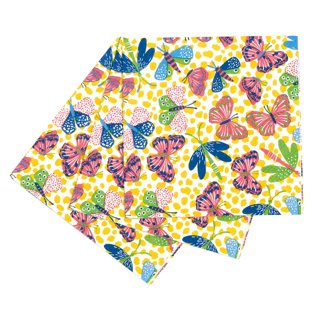 Bloom & Flutter Paper Cocktail Napkin (Pack of 25)