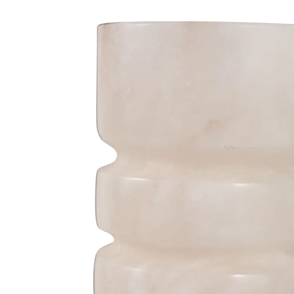 FERRISSIDE WHITE CANDLE HOLDER 11 (IN)