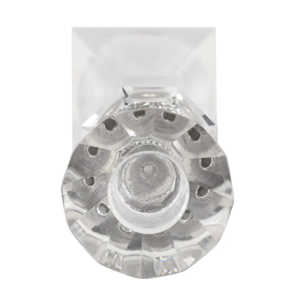 GRANLEYSHAW CLEAR CANDLE HOLDER 12 (IN)