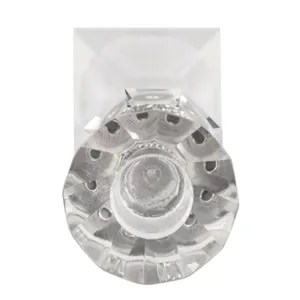 GRANLEYSHAW CLEAR CANDLE HOLDER 12 (IN) 9