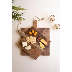 Set of 2 Recycled Wood Cheese Boards 3