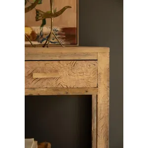 Reclaimed Wood Three Drawer Console 5