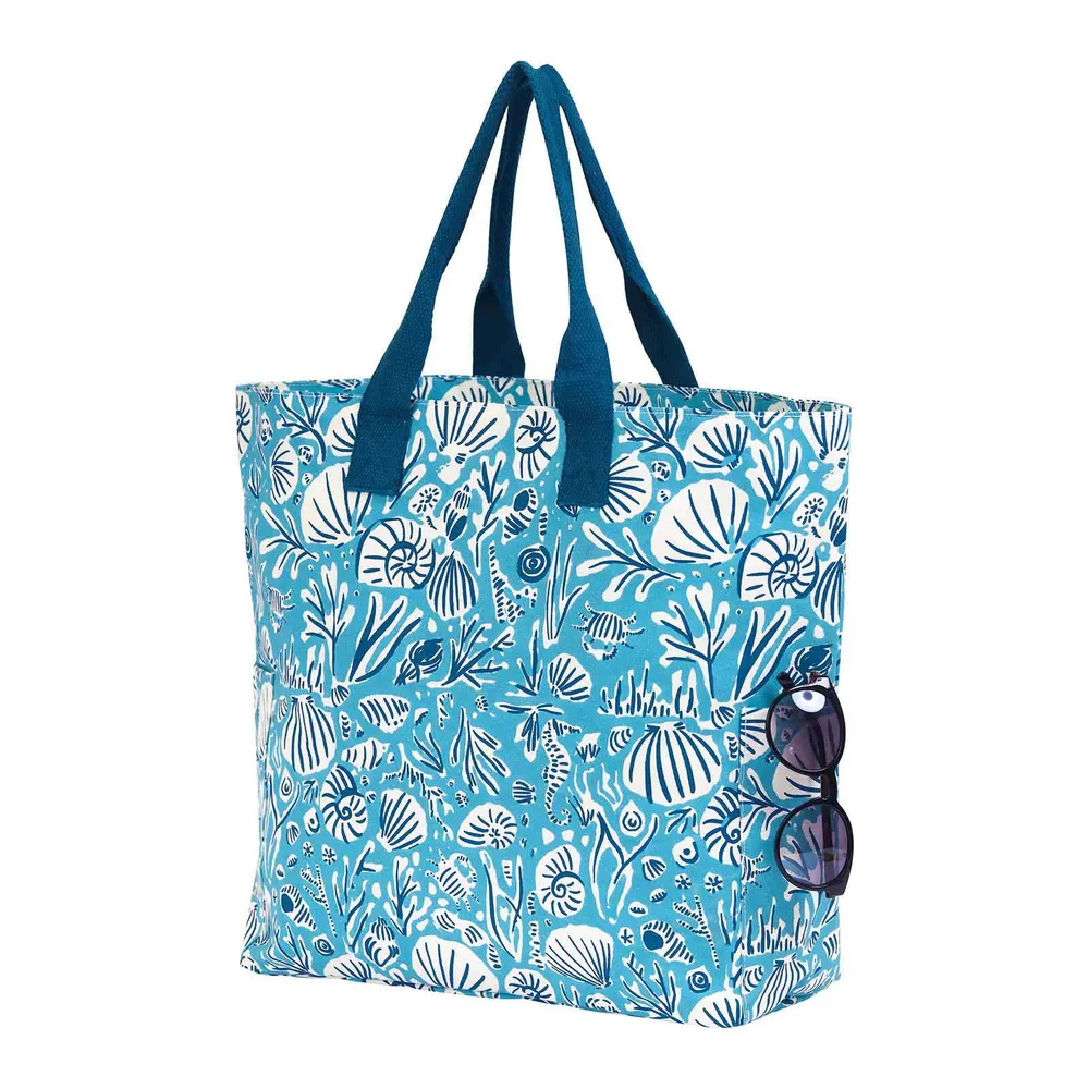 Sea Life Canvas Carryall Tote Bag