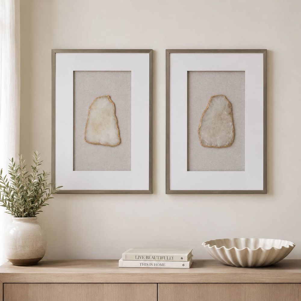 HERMONCROSS SET OF 2 TAN ART 28 (IN)