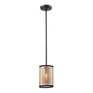 Diffusion 6'' Wide 1-Light Mini Pendant - Oil Rubbed Bronze 1