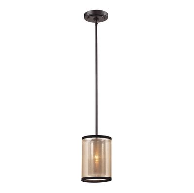 Diffusion 6″ Wide 1-Light Mini Pendant - Oil Rubbed Bronze