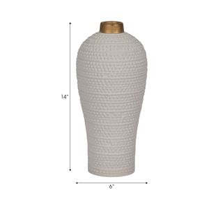 VERNONHOLM WHITE VASE 14 (IN) 8