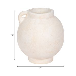 CORBINFORD WHITE VASE 10 (IN) 9