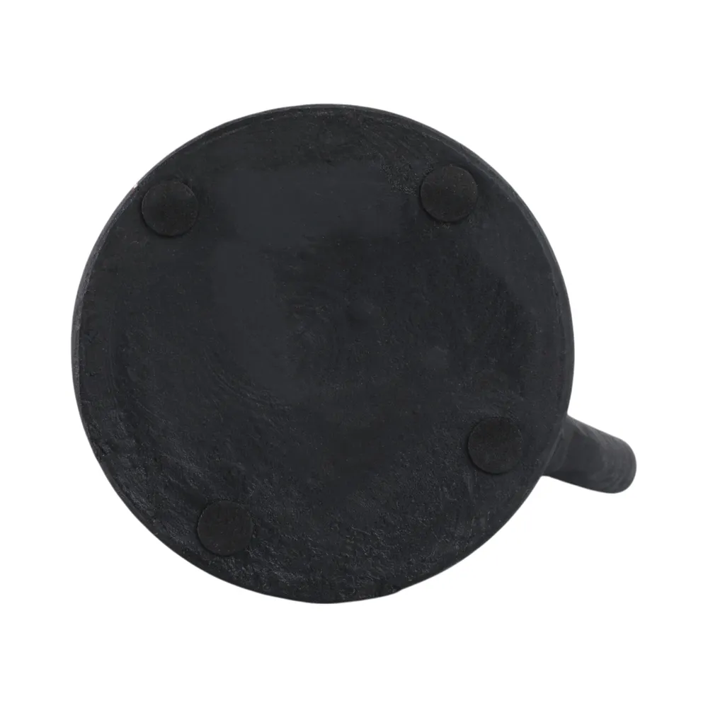 SHERMANCLIFF BLACK VASE 9 (IN)