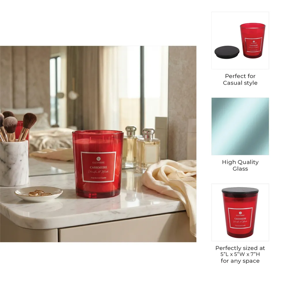 ROWANSTONE CASHMERE VANILLA & MUSK CANDLE 7 (IN)