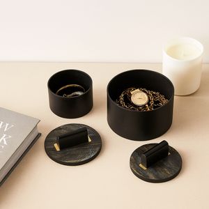 ELROYSIDE SET OF 2 BLACK BOXES 6 (IN) 11