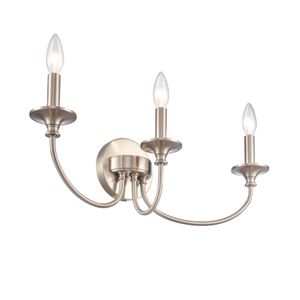 Cecil 22'' Wide 3-Light Vanity Light - Brushed Nickel 5