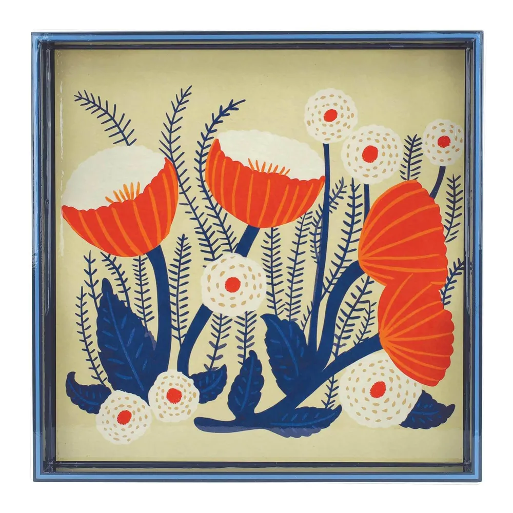 Buttercup Square Lacquer Serving Tray