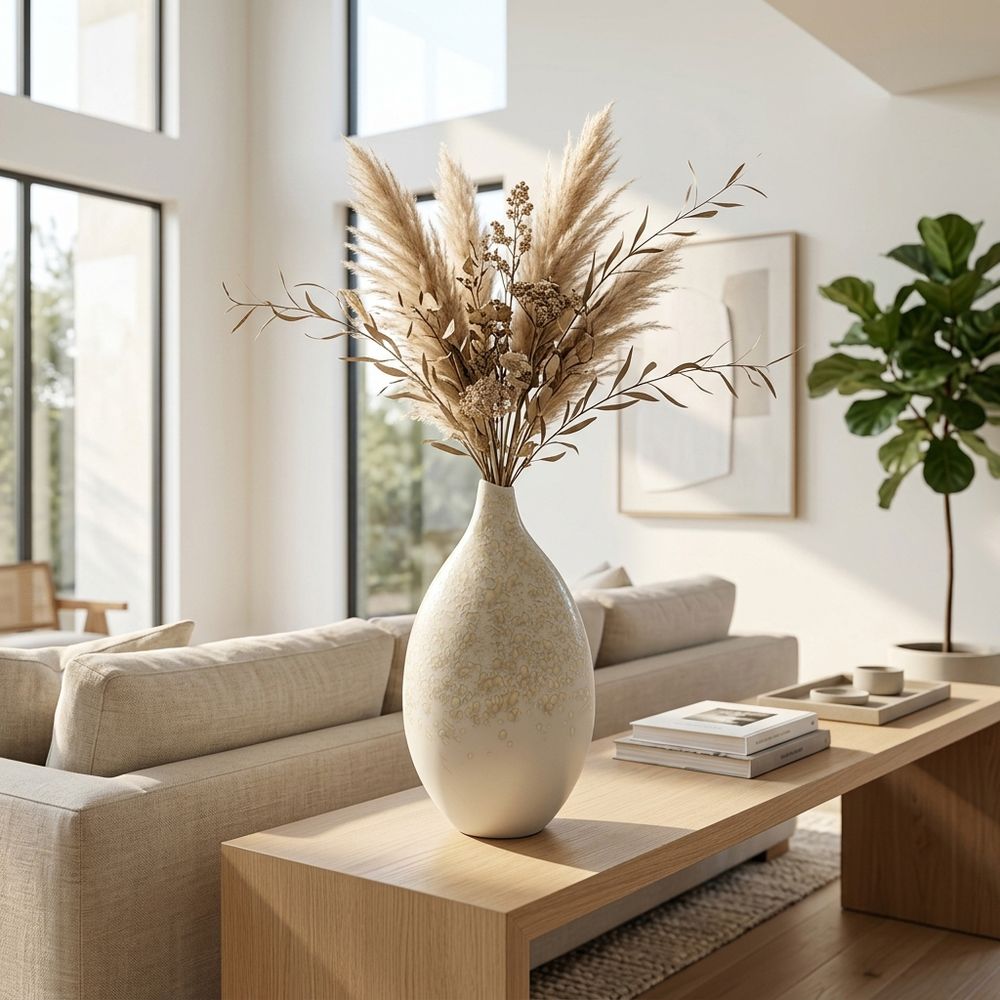 KEATONTON CREAM VASE 21 (IN)