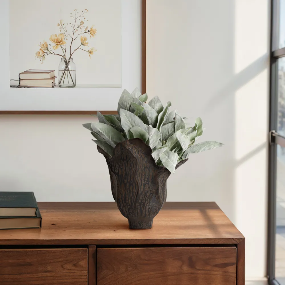 EWINGLAND BROWN VASE 13 (IN)