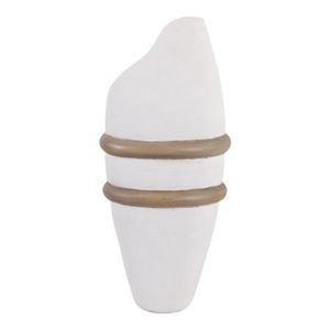 LUKETON WHITE VASE 18 (IN) 6