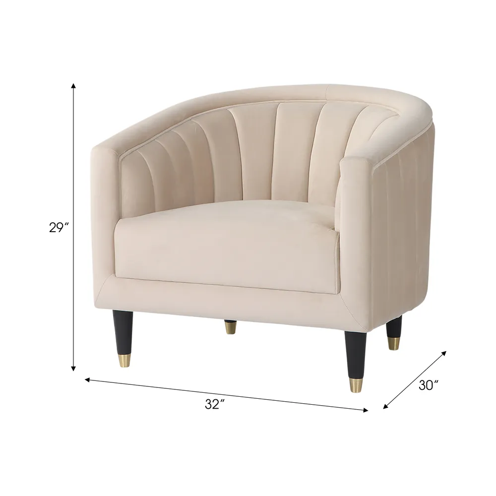 BELDENSTONE IVORY CHAIR 29 (IN)