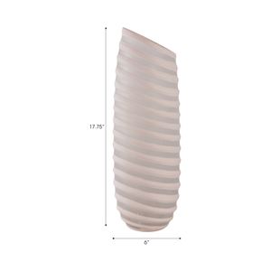 SAMSONWICK IVORY GLASS VASE 18 (IN) 9
