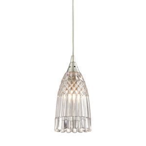 Kersey 4'' Wide 1-Light Mini Pendant - Satin Nickel 1