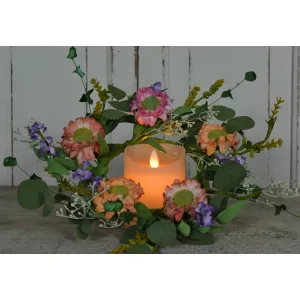Mixed Garden 4.5in Candle Ring 1