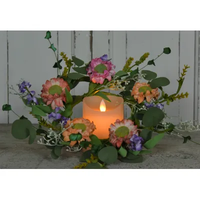 Mixed Garden 4.5in Candle Ring