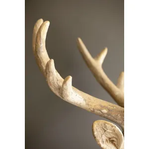 Antique White Faux Concrete Deer 6
