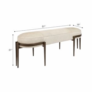 CROSBYFORD WHITE BENCH 19 (IN) 7