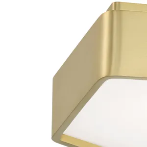 Fenway 12.25'' Wide Integrated LED Flush Mount - Satin Brass 4