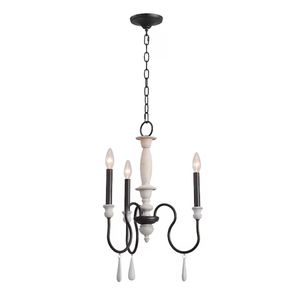 Brownell 17'' Wide 3-Light Chandelier - Anvil Iron 1