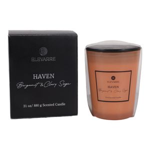 ROWANSTONE HAVEN BERGAMONT & CLARY CANDLE 7 (IN) 6