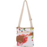 HIP BAG W ADJUSTABLE STRAP & JUTE - WATERCOLOR SHELLS 1