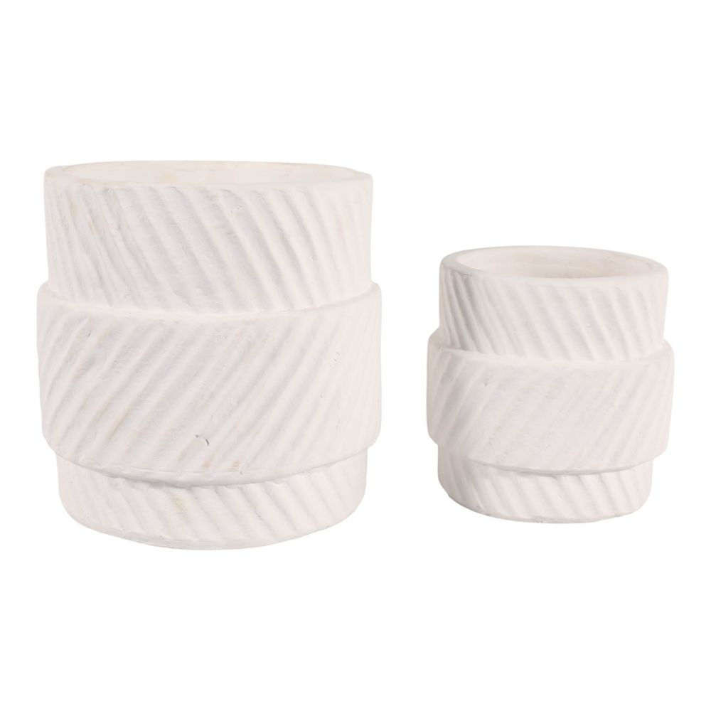 COLVINWICK SET OF 2 WHITE PLANTER 10 (IN)