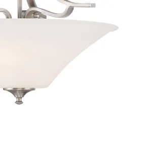 Treme 20'' Wide 3-Light Pendant - Brushed Nickel 4