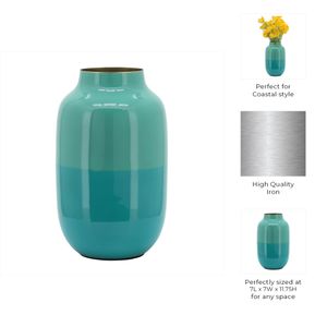 HELENAGROVE GREEN VASE 12 (IN) 8