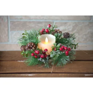 Rusty Bells 6.5in Candle Ring 1