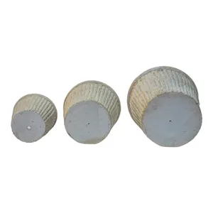 DREW SET OF 3 TAN PLANTER 13 (IN) 5