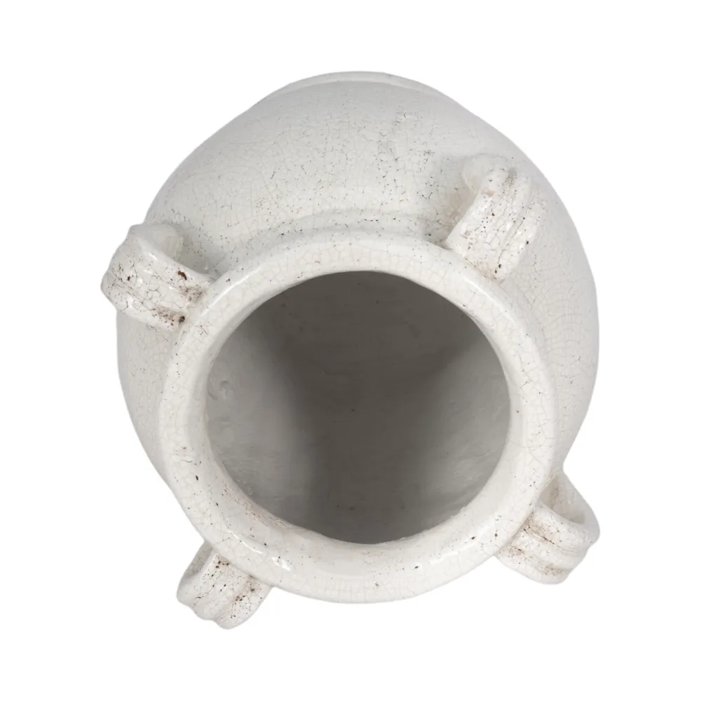 COHENWAY WHITE VASE 10 (IN)