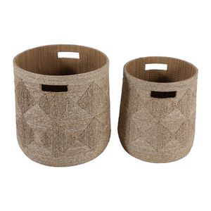DUNCANGROVE SET OF 2 BROWN STORAGE 16 (IN) 6
