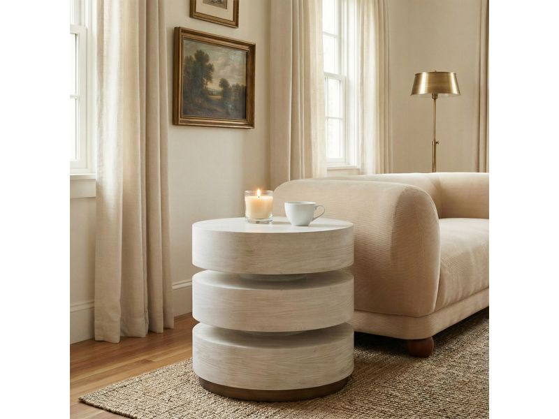 Laha Side Table Oak White 6