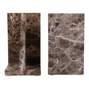 HADLEYPARK SET OF 2 BROWN BOOKENDS 7 (IN) 6
