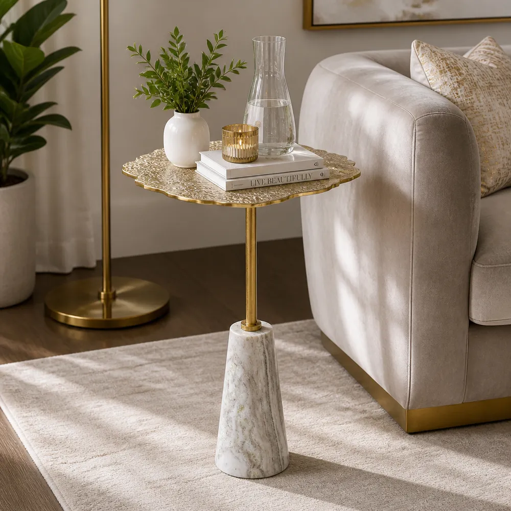 STORMBROOK GOLD TABLE 25 (IN)